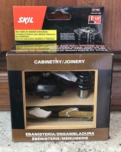 New Skil 91704 Raised Panel Cabinet Door 1/2" Router Bit Set Stile, Rail & Panel - Picture 1 of 4
