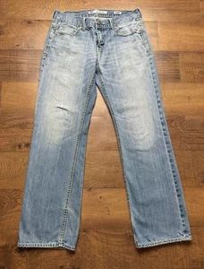 Pantalones de mezclilla BKE Hebilla Carter para hombre 32X32 azul calce recto punto grueso - Imagen 1 de 8