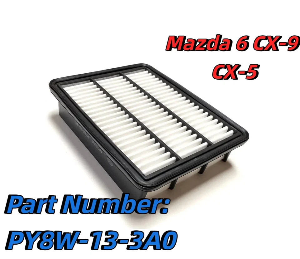 Filtro de aire elemental del motor de aire Mazda 6 CX-5 CX-9 2016-2022 NUEVO PY8W-13-3A0 Foto 1 de 4