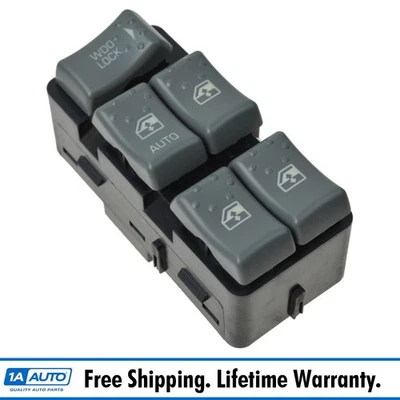 Interruptor de ventana Master Power gris LH lado izquierdo del conductor delantero para Saturn Ion 4 puertas Foto 1 de 4