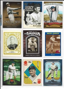 HUGE WALTER JOHNSON 50 CARD 35 DIFFERENT LOT a SENATORS - Picture 1 of 1