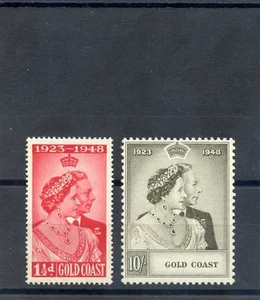 GOLD COAST Sc 142-3 (SG 147-8) * SEHR SCHÖN LH SILBERHOCHZEIT 55 $ - Bild 1 von 1