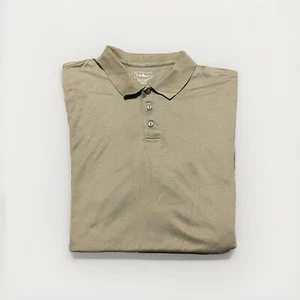 L.L. Bean Men’s Solid Olive Green Short Sleeve Collared Shirt -Large - Picture 1 of 5