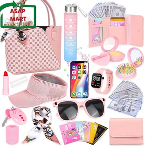 Play Purse for Little Girls, 34PCS Toddler Sports Purse with Sun Hat, Wristbands - Picture 1 of 12