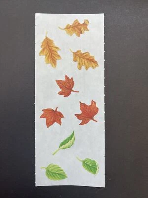 Pegatinas Creative Memories | HOJAS DE OTOÑO HOJA ORO VERDE | Grossman 2001 retirado Foto 1 de 2