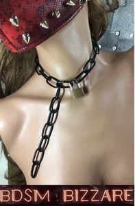 Leder Bondage Kragen Rückhalte Fetisch Bondage Rollenspielset + Bleifreies 30% RABATT - Bild 1 von 5