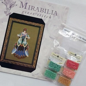 Scent Of Old Roses Beaded Cross Stitch Chart and Embellishment Pack Mirabilia - Picture 1 of 23