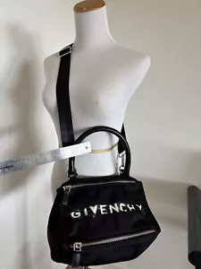 Givenchy Pandora Crossbody Bag Nylon Small Black(MSRP 1,450) EXC COND - Picture 1 of 15