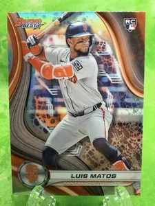 Luis Matos RC - Refractor - 2024 Bowman’s Best #58 San Francisco Giants Rookie - Picture 1 of 12