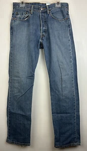 Jeans De Colección Levis 501 Para Hombre 32x34 Med Lavado Botón Mosca WPL 423 Algodón 32x33 Leer - Imagen 1 de 15