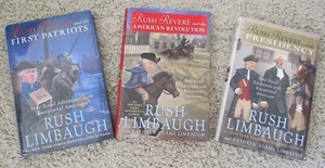 3 RUSH REVERE Book Set HC First Patriots American Revolution Presidency Limbaugh - Foto 1 di 4