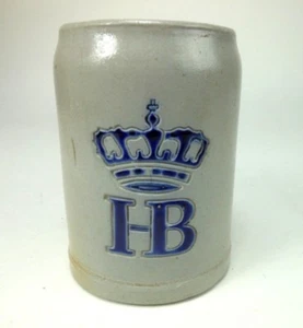 Antico smalto sale HB gres Stein 0,5 L birra Stein - Foto 1 di 8
