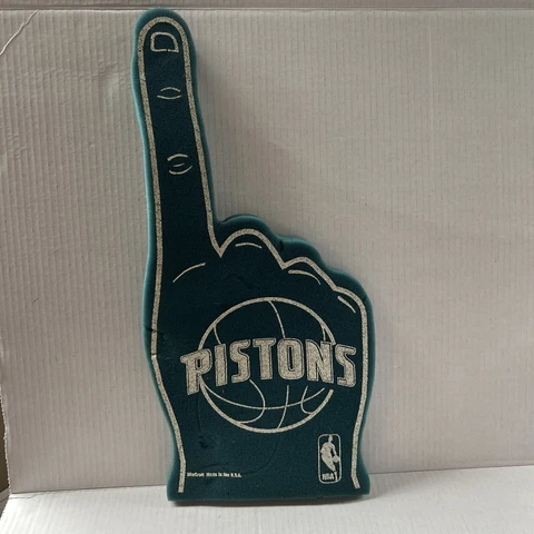 Detroit Pistons NBA Foam Finger #1 Hand  USA Made!! 19” Cover