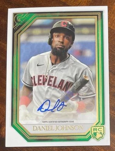 DANIEL JOHNSON - 2021 Topps Gallery - Autographs Green - S/N 02/99 - Cleveland - Image 1 of 1