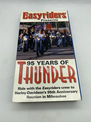 Easyriders Presents 95 Years Of Thunder VHS Tape 1998 Harley Davidson Milwaukee - Image 1 of 4