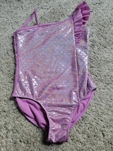 Cat & Jack girls purple one piece swimwear size 10/12 - Picture 1 of 3