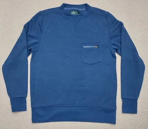 NWOT Arthur Beale blue crew neck pullover sweater mens Medium - Picture 1 of 6