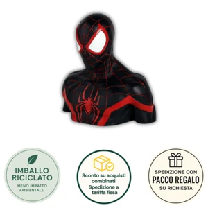 Miles Morales Figural Bank Busto Semic Salvadanaio Marvel Spider-Man Ufficiale - Imagen 1 de 6