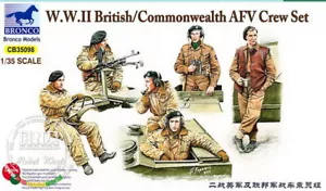 Bronco Model kit 1/35 WWII British/Commonwealth AFV Crew Set (incl. 6 Figures) - Picture 1 of 1