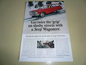 Jeep Wagoneer 4 Wheel Drive - Snow Mailbox - Ad/Advertisement  - Picture 1 of 1