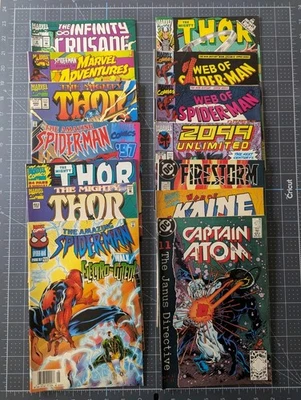 Lote de cómics - Años 90 Marvel/DC: Thor, Web of Spider-Man, Firestorm, 2099 Unlim Foto 1 de 4