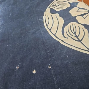 Tela Japonesa Indigo Tsutsugaki Furoshiki Boro Sashiko 70x123cm De Colección - Imagen 1 de 11