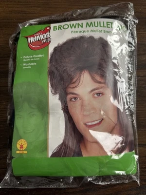 Nueva Peluca Unisex Rubie’s Marrón Salmonete Hillbilly/Cuello Rojo—Talla Única—Lavable Foto 1 de 3