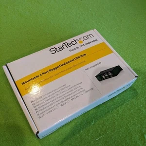 New StarTech ST4200USBM Rugged Industrial 4-port USB2 Hub w/ USB Cable - Zdjęcie 1 z 3