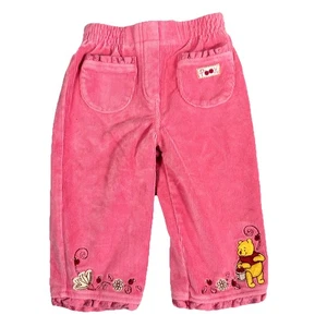 Pantalones de Pana Vintage Winnie The Pooh 12 Meses Rosa Bordado Bebé Disney - Imagen 1 de 10