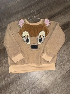 Disney Bambi Faux Fur Pajama Top - Size 7 - Picture 1 of 5