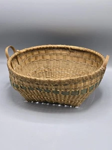 Penobscot Sweetgrass Indianer ovaler Sammelkorb - Bild 1 von 6