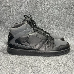 Air Jordan 1 Zapatos de Vuelo Para Hombre Talla 12 Negro Gris Retro Atlético Baloncesto - Imagen 1 de 11