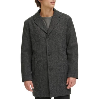 Dockers Men's Henry Wool Blend Top Winter Coat Size Small Water Resistant NEW - Image 1 of 4