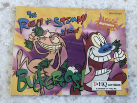 THE REN & STIMPY SHOW BUCKAROOOS INSTRUCTION MANUAL GAME BOOK NINTENDO NES HQ