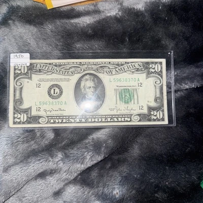 Банкнота номиналом 20 долларов 1950 SF San Francisco San Francisco - Изображение 1 из 2