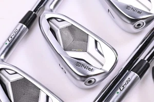 Ping G430 Irons / 5-PW+45 Degree / Green Dot / Stiff Flex Ping AWT 2.0 Shafts - Picture 1 of 7