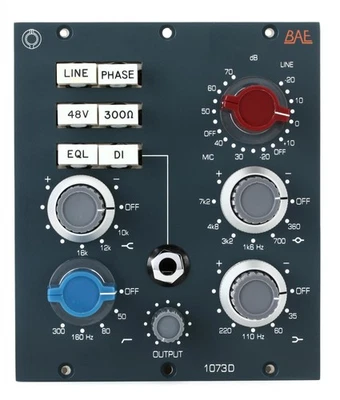 BAE 1073D 500 Series Microphone Preamp & EQ - Image 1 of 4