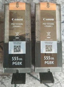 2 x Original Canon 555XXL Schwarz Tintenpatronen - DE-Kostenloser versand! - Bild 1 von 7