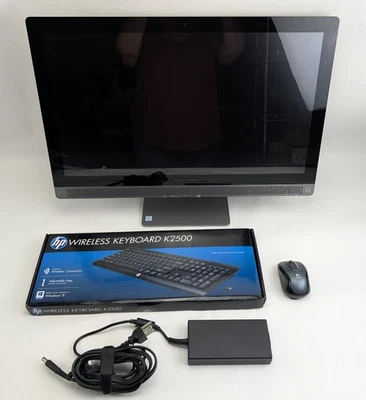 HP All In One Pavilion Computer 24-b016 24" i3-6100T 3.20GHz 8GB RAM 1TB HD - Image 1 of 4