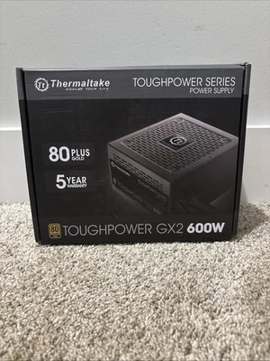Thermaltake - Toughpower GX2 600W 80 PLUS Gold ATX Power Supply ( FOR PARTS ) - Image 1 of 2