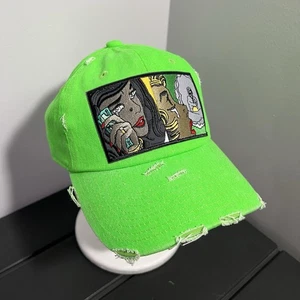 NEU Papa Hüte weinendes Mädchen Geldpistole Neon Kappe Mütze Einheitsgröße Einheitsgröße - Bild 1 von 7