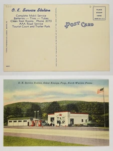 O.K. Service Station, Tourist Court & Trailer Park, North Warren, Penna. - Picture 1 of 1