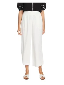 1. STATE Womens White Zippered Elastic Cropped Wide Leg Pants XL - Picture 1 of 3