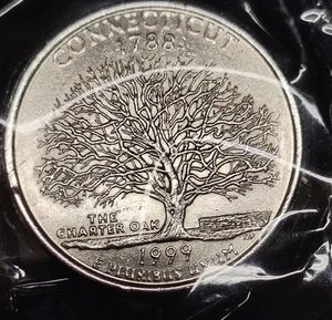 1999-P Connecticut State Quarter In Mint State - Picture 1 of 5