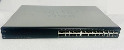 Cisco/SG300-28P/28-Port/Gigabit/POE/ Managed/Switch”USED” - Image 1 of 4