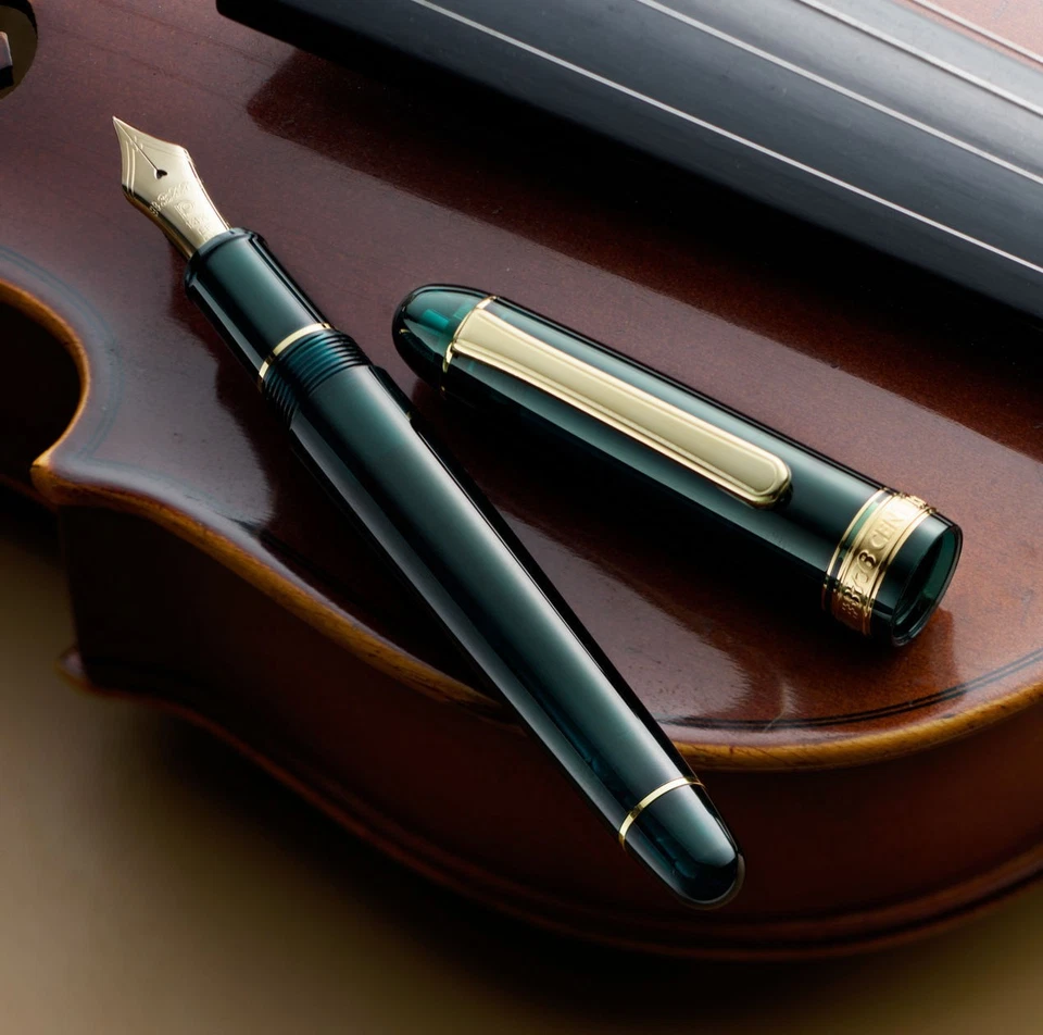 Platinum #3776 CENTURY Fountain Pen Laurel Green Medium PNB-15000#41-3