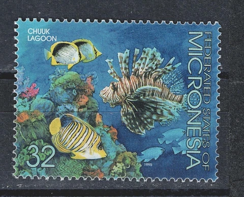 Micronesia Marine Life Fish Corals stamp 1998 MNH A-24 Cover