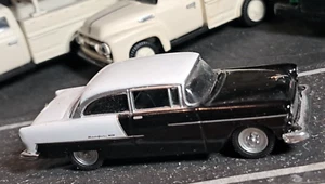 RTR Schuco HO=1/87 1955 BLACK /WHITE Chevrolet Bel Air BUILT CHEVY CLASSIC AUTO - Picture 1 of 13