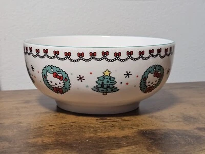 Новый HELLO KITTY Рождественская елка платье чаша венок хлопья рамен лапша суп SANRIO - Изображение 1 из 4