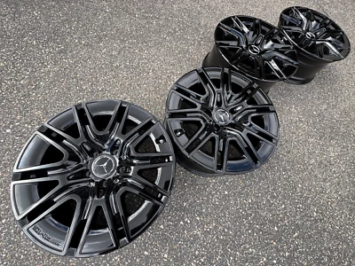 20" MERCEDES G550 AMG G63 G55 G CLASS BLACK OEM G500 G65 STOCK WHEELS RIMS 5x130 - Image 1 of 4